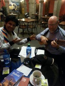 charango practising Bolivia