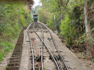 On the funicular, Santiago, Chile