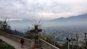 View from San Cristobal Hill, Santiago, Chile