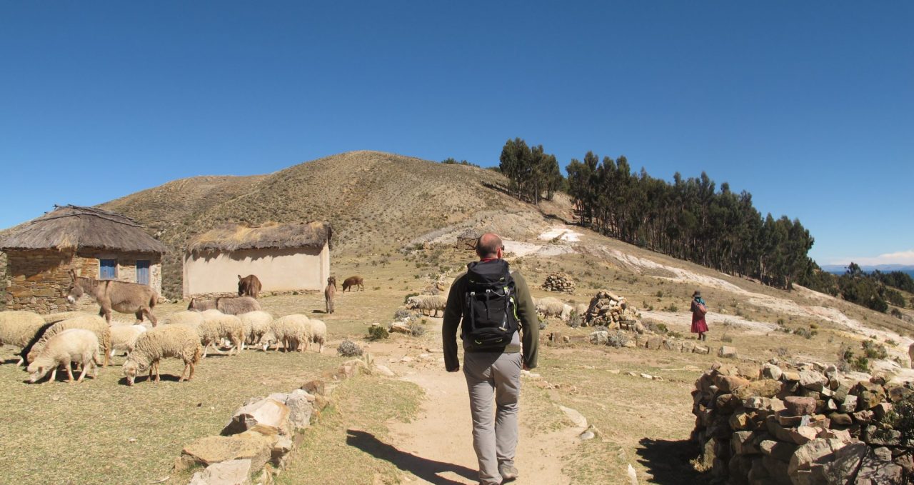 Trekking on Isla del Sol Boivia