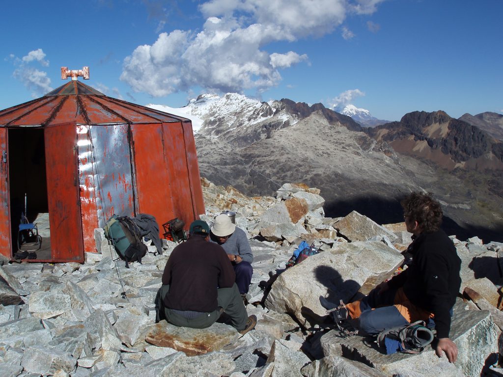 Huayna Potosi high refuge Bolivia