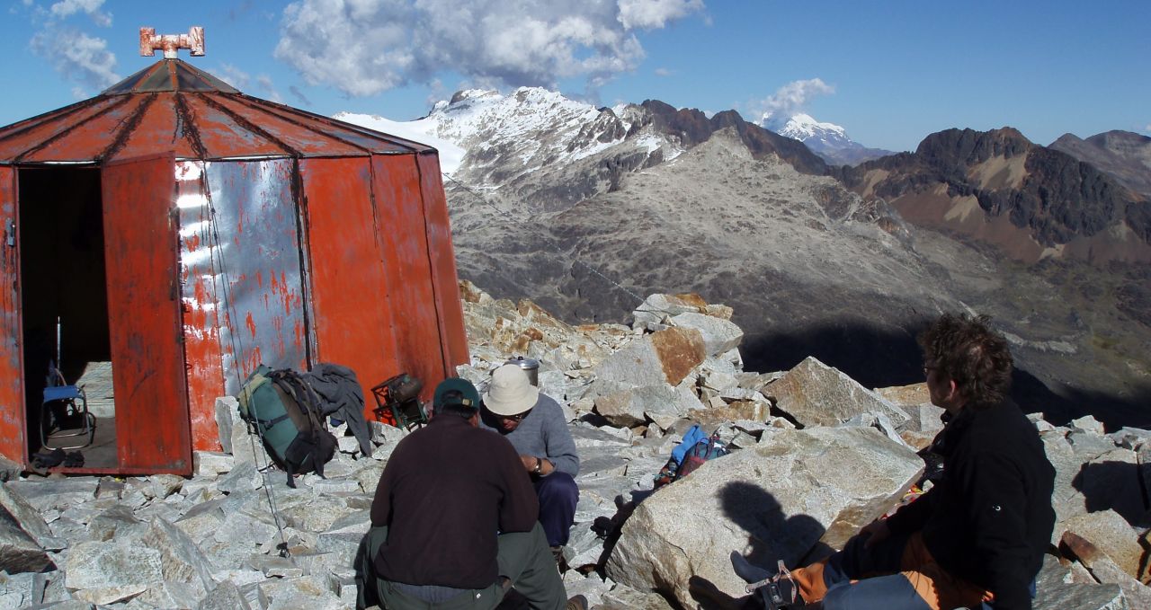 Huayna Potosi high refuge Bolivia