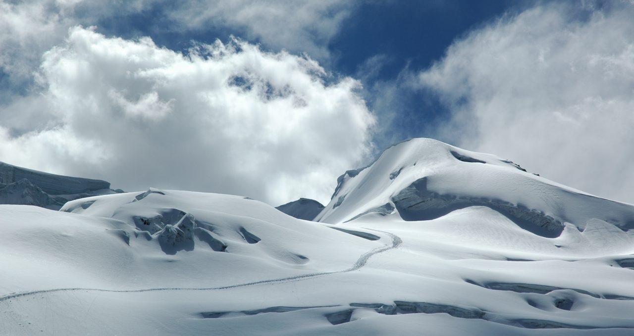 Route up Huayna Potosi Bolivia