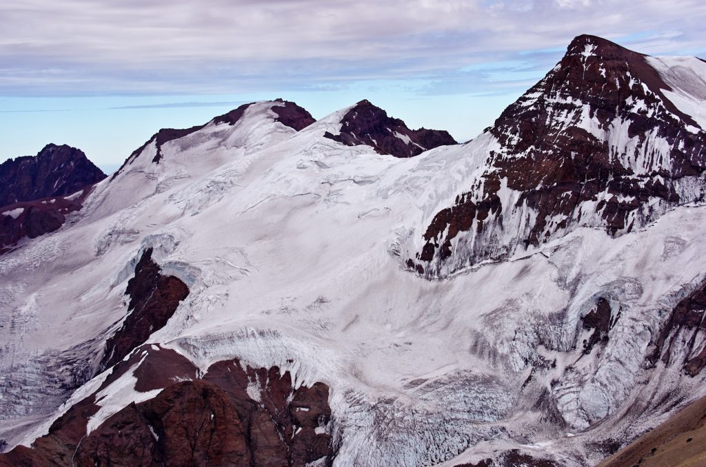 Aconcagua summit from Vacas Argentina