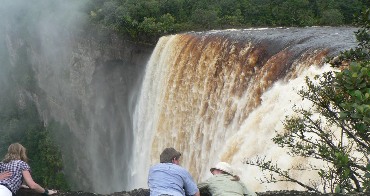 Watching Kaieteur Falls Guyana