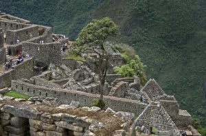 Stonework at Machu Picchu Peru