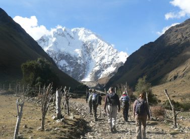 start-of-salkantay trek Peru