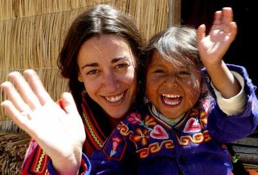 Uros floating islands Peru