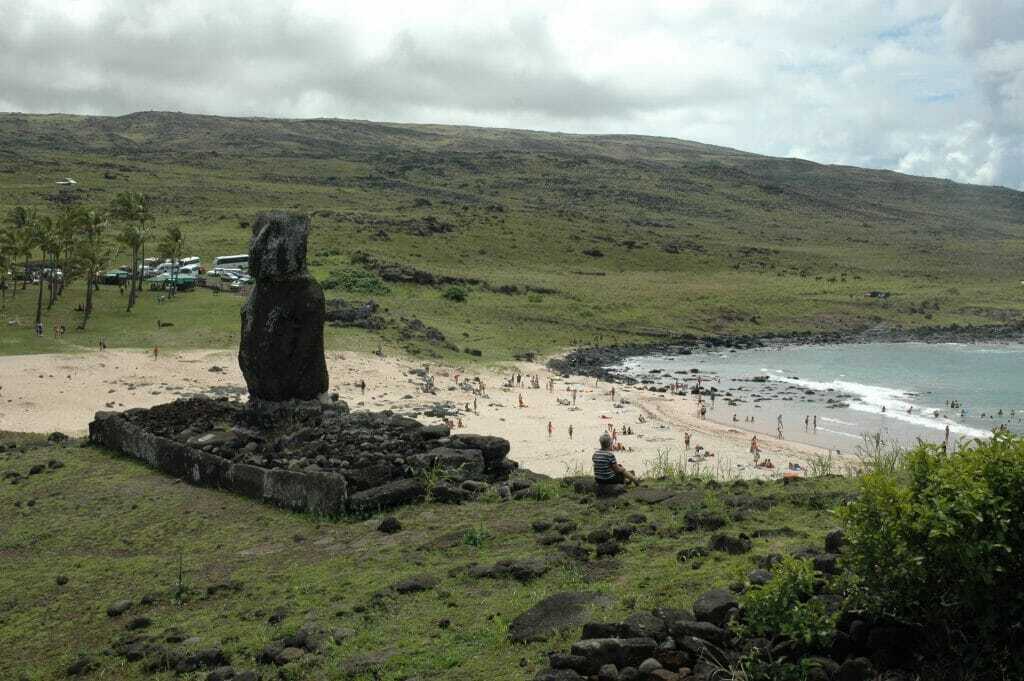 busy beach easter-island