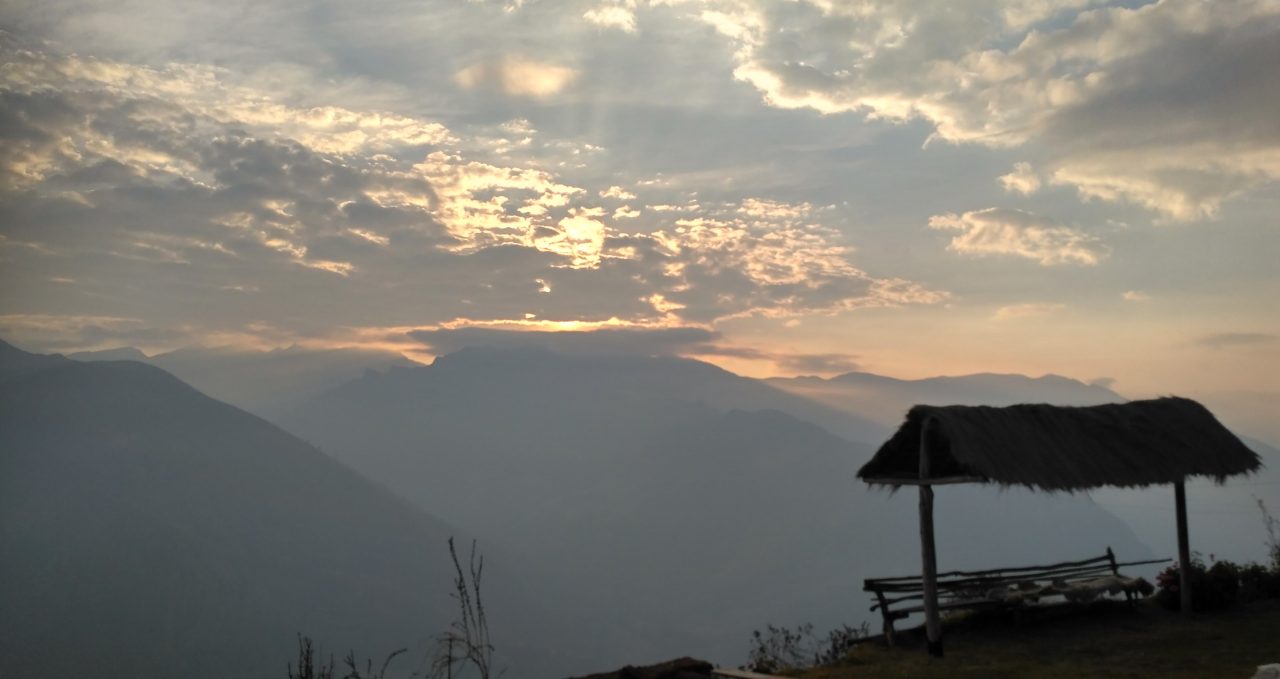 Sunrise from homestay, Huchuy Q'osqo, Peru