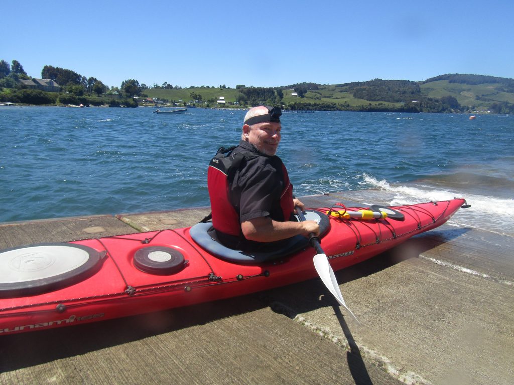 Alan in kayak