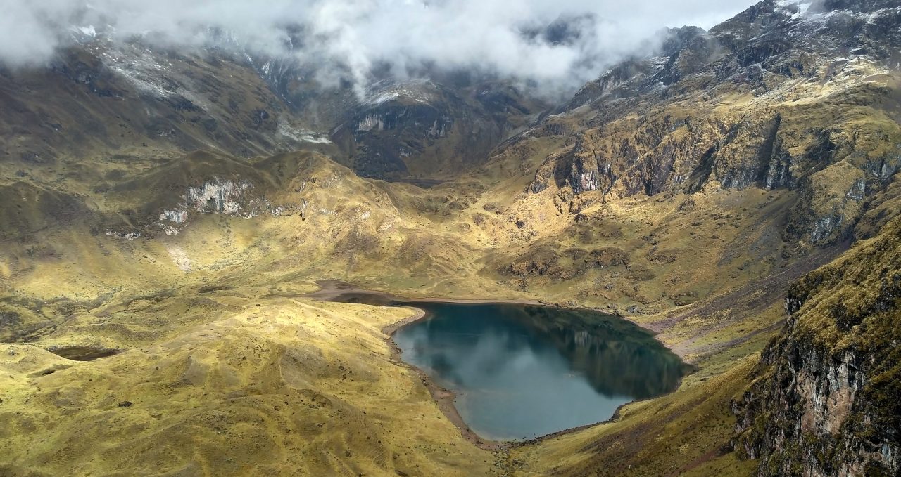 Colca Cruz and lagoon, Lares, Peru