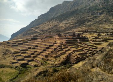 Huchuy overview of ruins, Huchuy Q'osqo, Peru