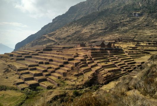 Huchuy overview of ruins, Huchuy Q'osqo, Peru