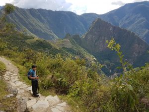 The view from the Sun Gate, Inca Trail, Machu Picchu