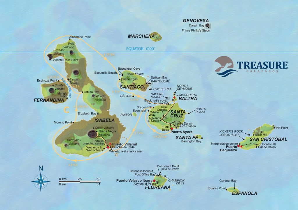 Itinerary C, Galapagos Treasure