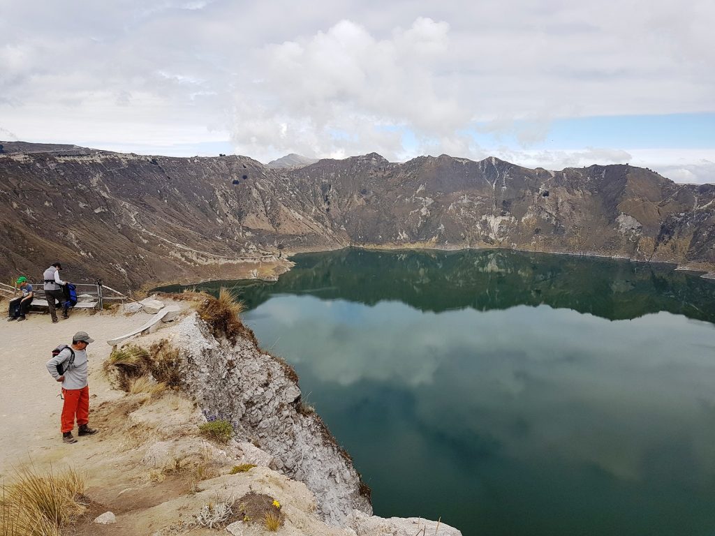 Quilotoa Lake walk, Ecuador