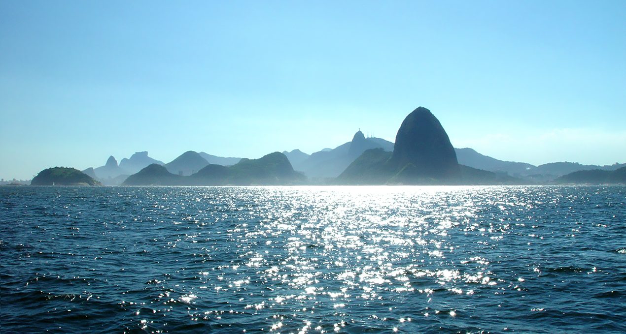 Rio de Janeiro from the sea, Brazil