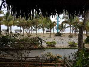 Hammocks on the beach Puerto Lopez, Ecuador