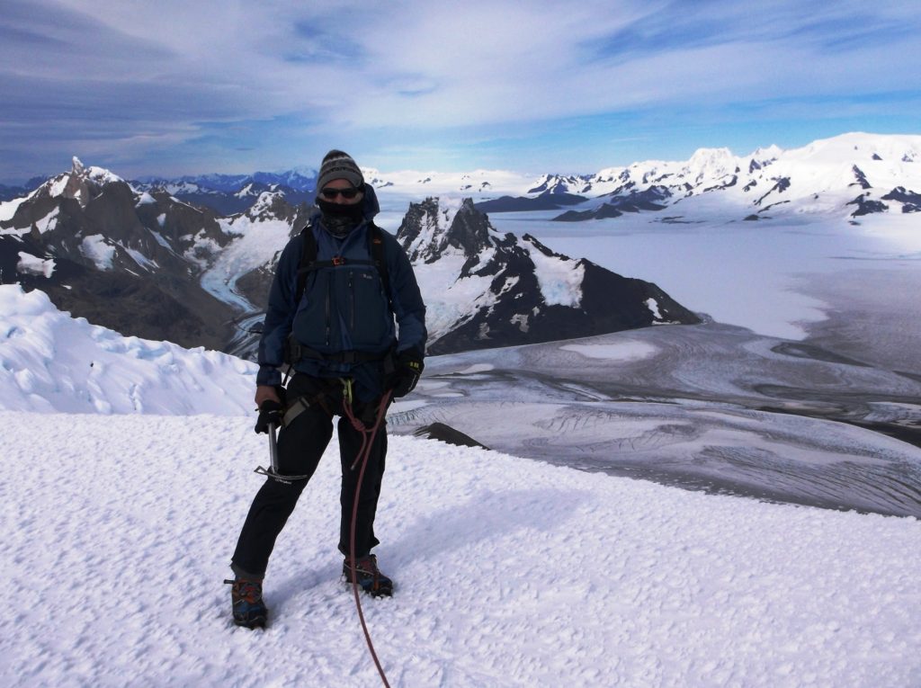Jan Novak on the South Patagonia ice field, Argentina