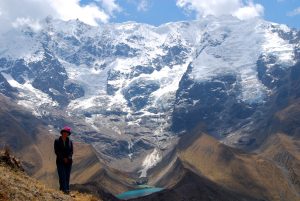 Kathy on salkantay lodge to lodge trek