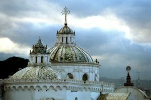 Colonial spires Quito